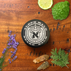 Boker Tov Beard Balm tin by Aleph Male — lavender, cedar & bergamot, made in Jerusalem
